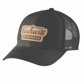 Carhartt Script Patch Rugged Flex Twill Snap Mesh Cap