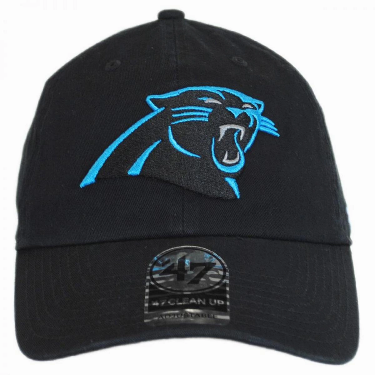Carolina Panthers NFL Clean Up Strapback Baseball Cap Dad Hat