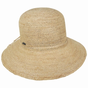 Casablanca Cove Raffia Crochet Straw Sun Hat