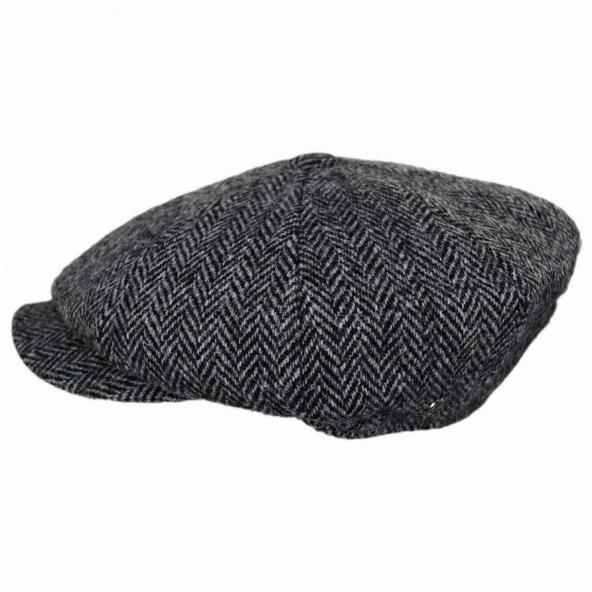 Castlebay Harris Tweed Wool Newsboy Cap