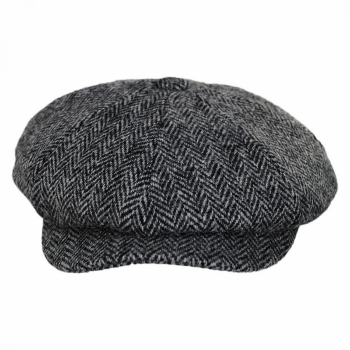 Castlebay Harris Tweed Wool Newsboy Cap