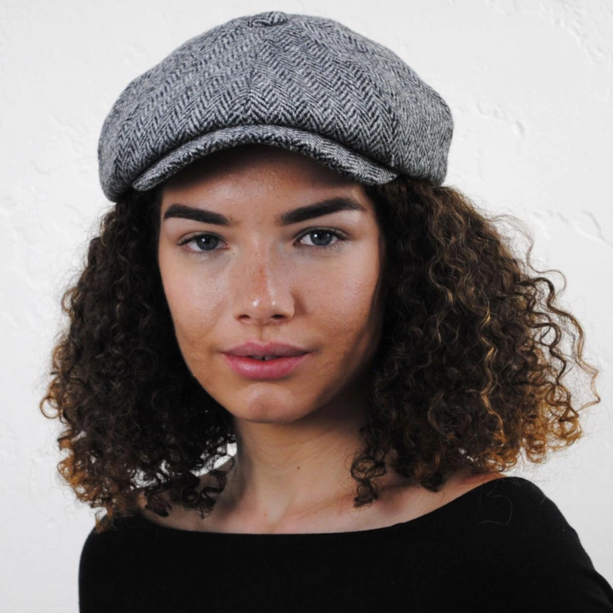 Castlebay Harris Tweed Wool Newsboy Cap