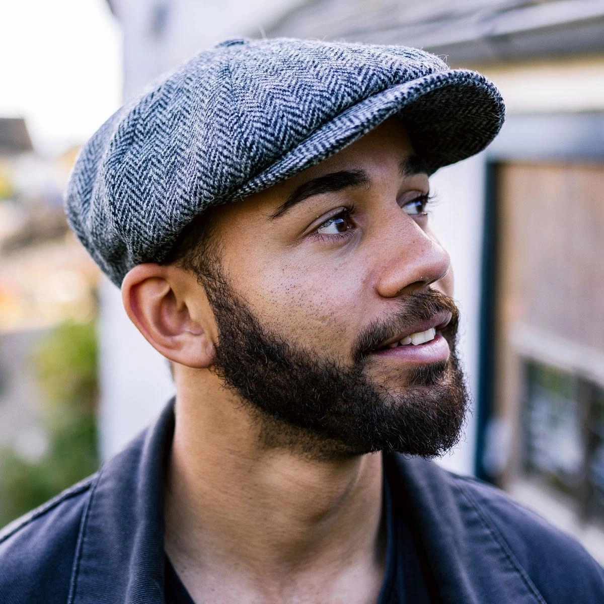Castlebay Harris Tweed Wool Newsboy Cap