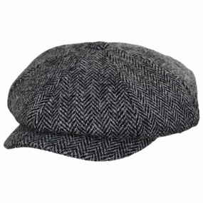 Castlebay Harris Tweed Wool Newsboy Cap