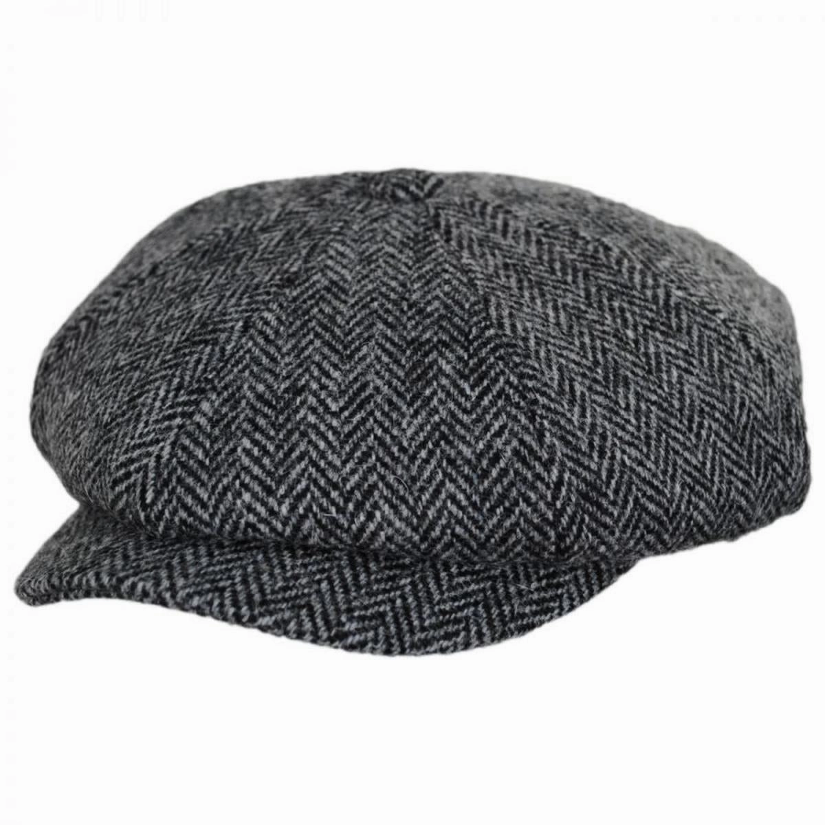 Castlebay Harris Tweed Wool Newsboy Cap