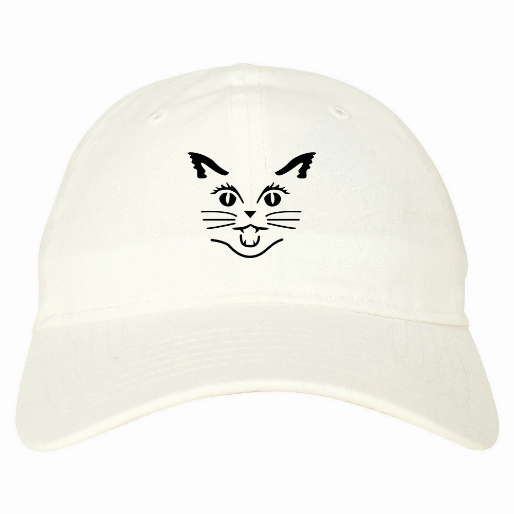 Cat Face Halloween Dad Hat