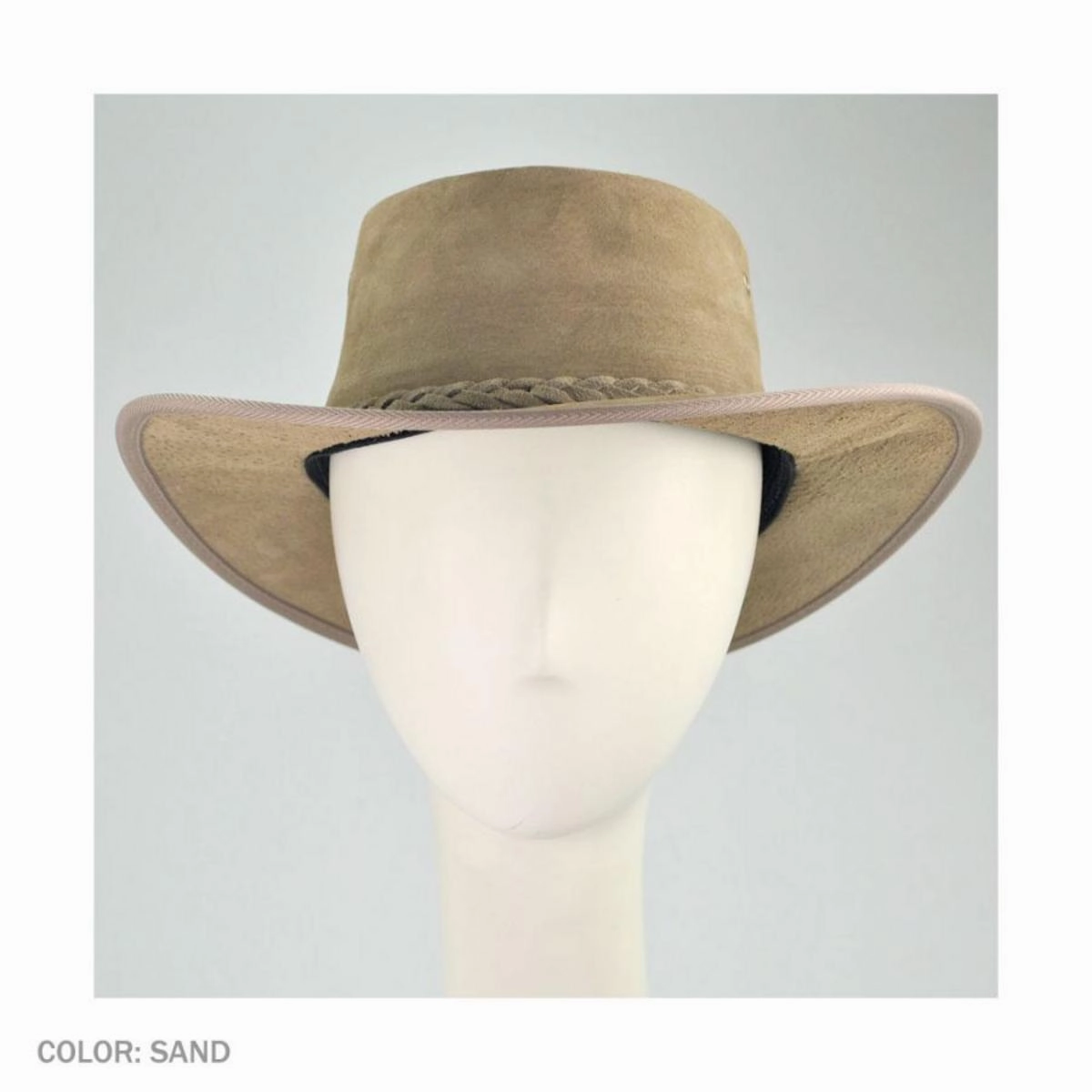 Cattle Suede Leather Foldaway Drover Hat