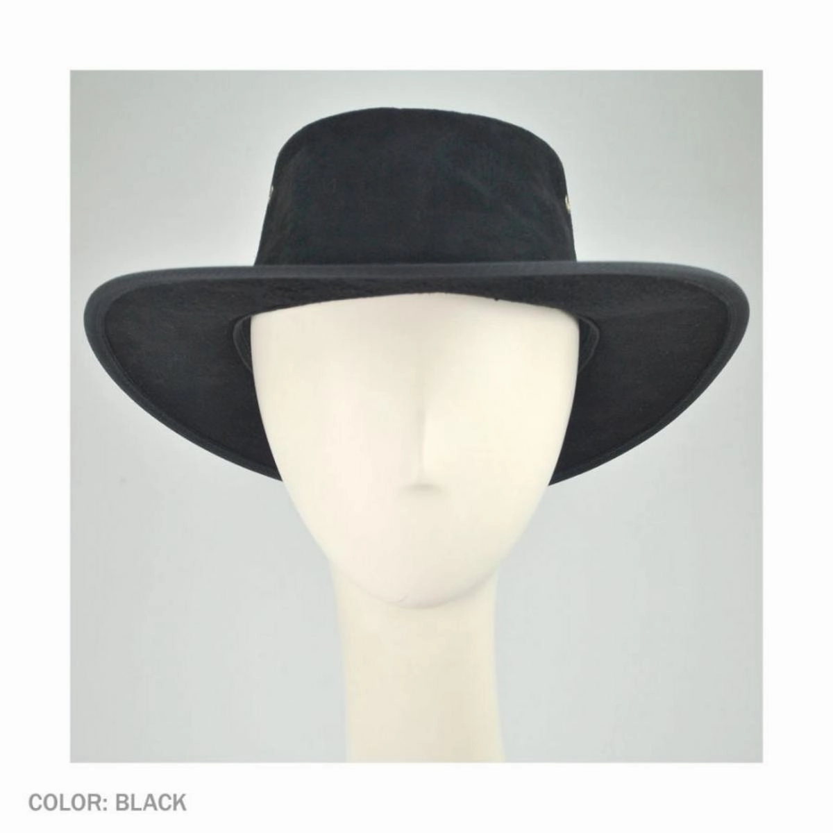 Cattle Suede Leather Foldaway Drover Hat