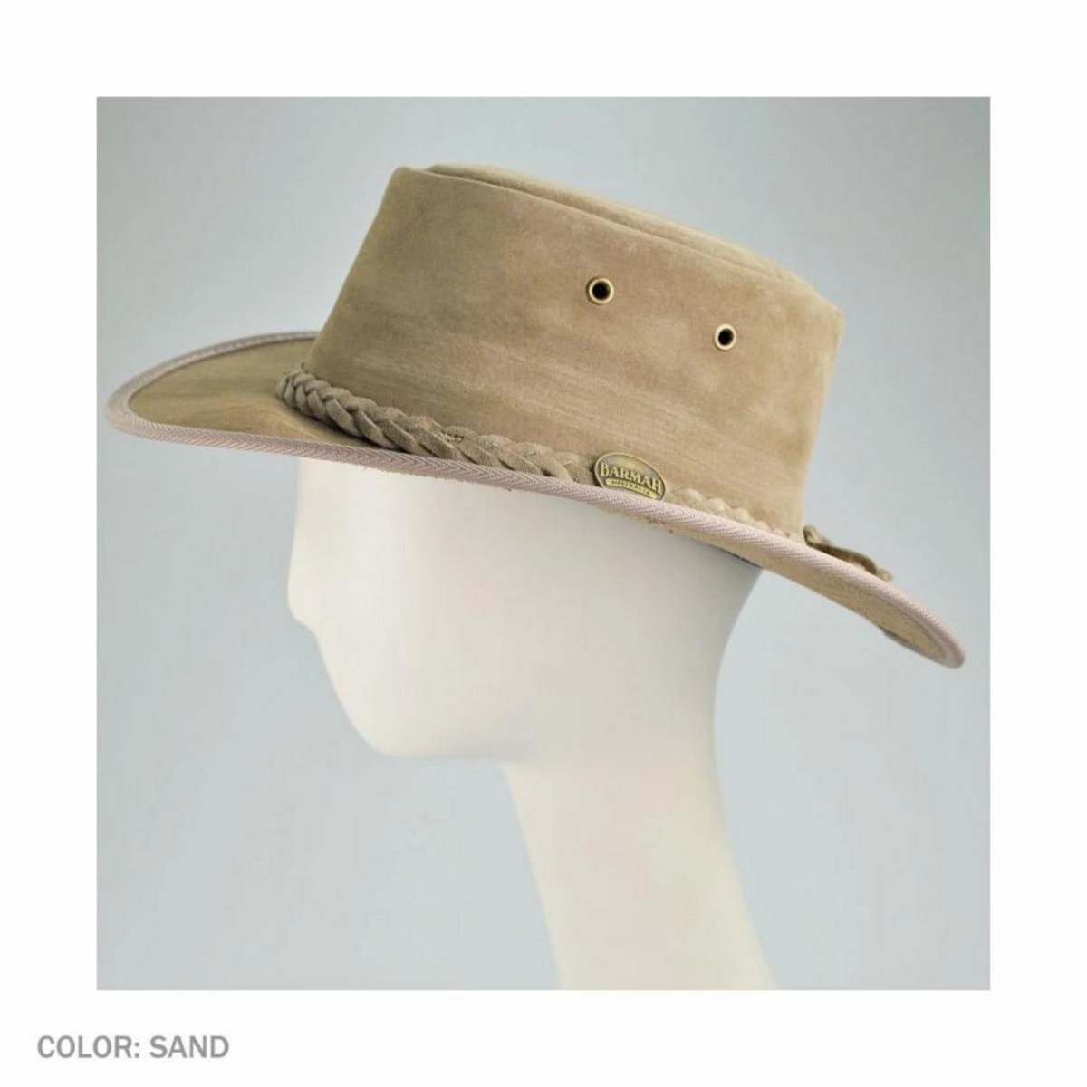 Cattle Suede Leather Foldaway Drover Hat