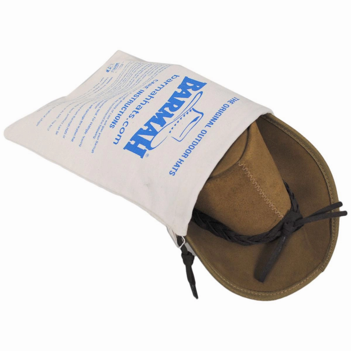 Cattle Suede Leather Foldaway Drover Hat