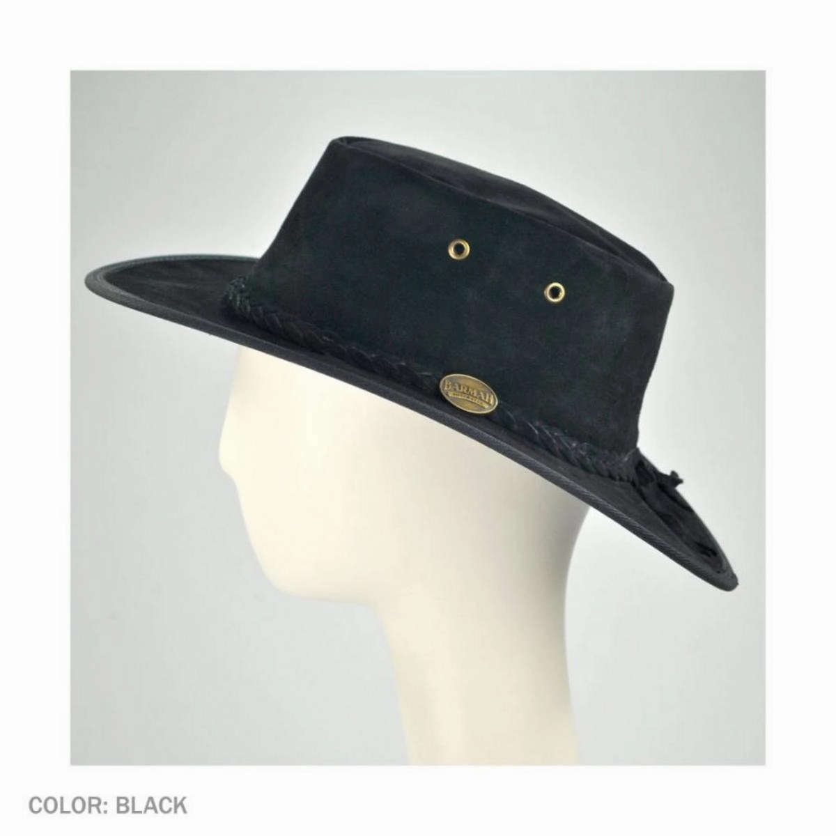 Cattle Suede Leather Foldaway Drover Hat