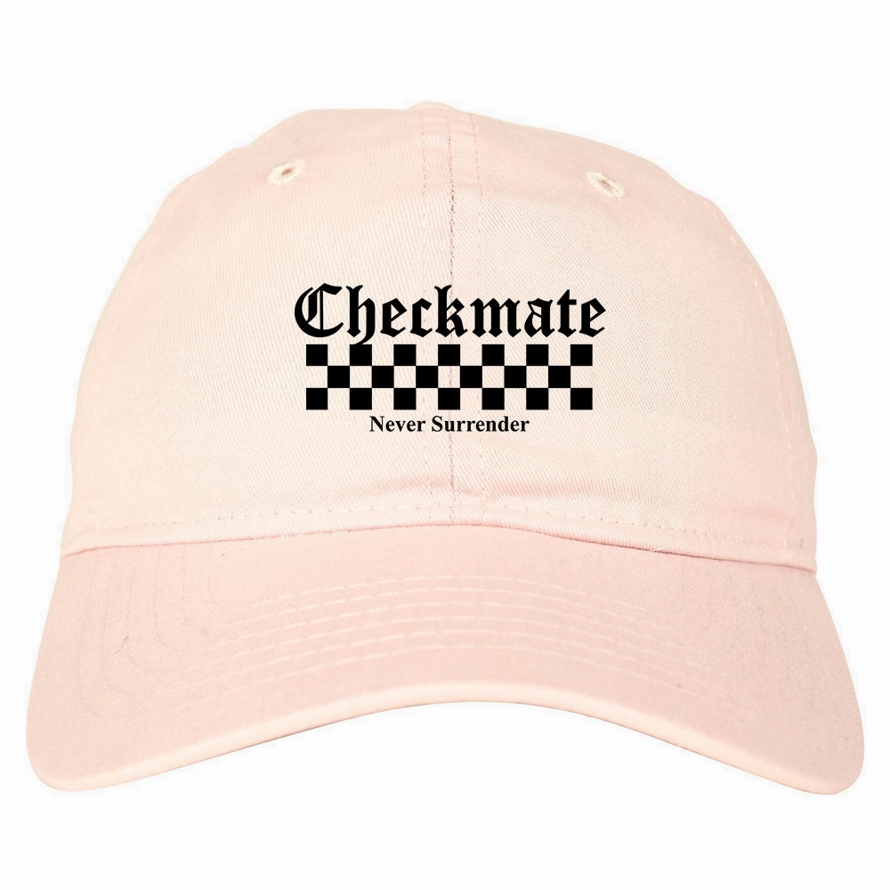 Checkmate Never Surrender Chess Mens Dad Hat