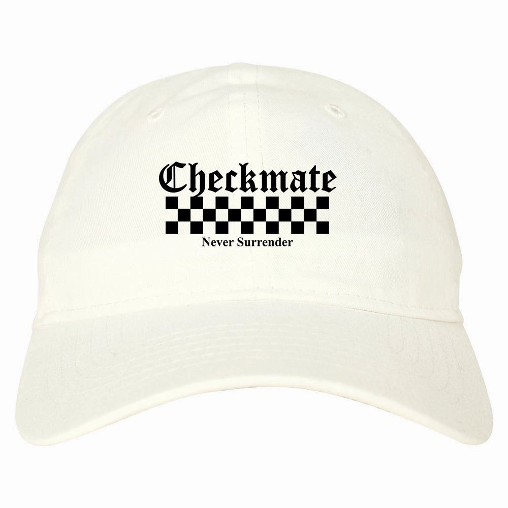 Checkmate Never Surrender Chess Mens Dad Hat