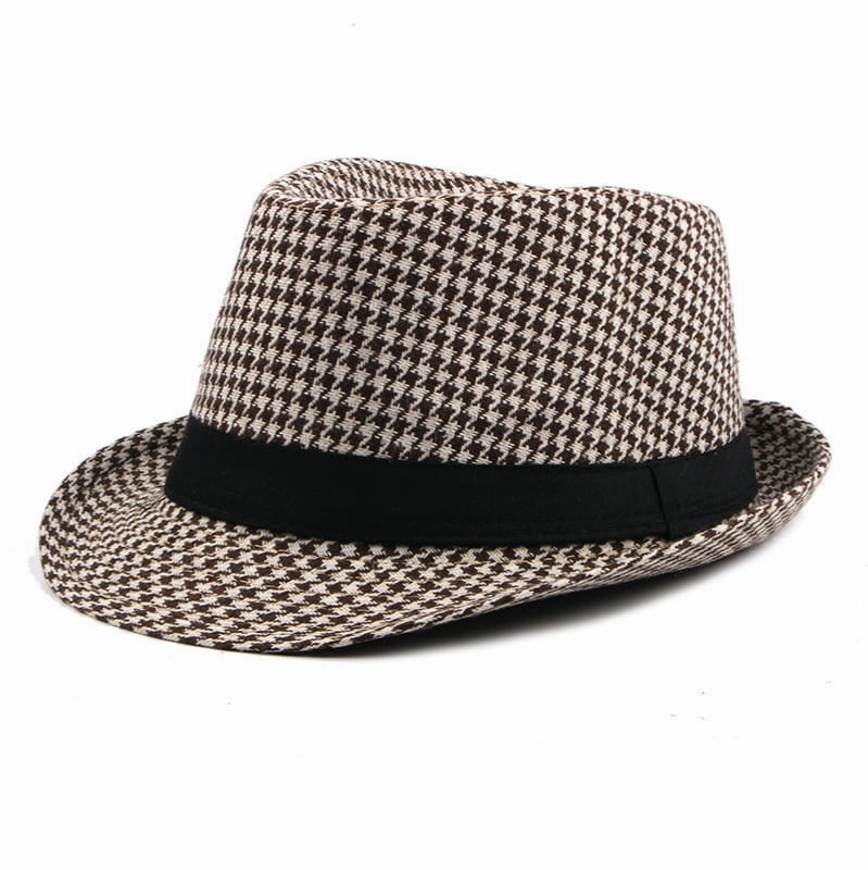 Chester Houndstooth Trilby Hat