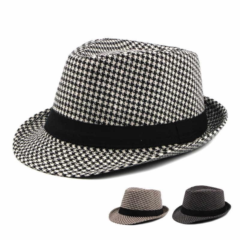 Chester Houndstooth Trilby Hat