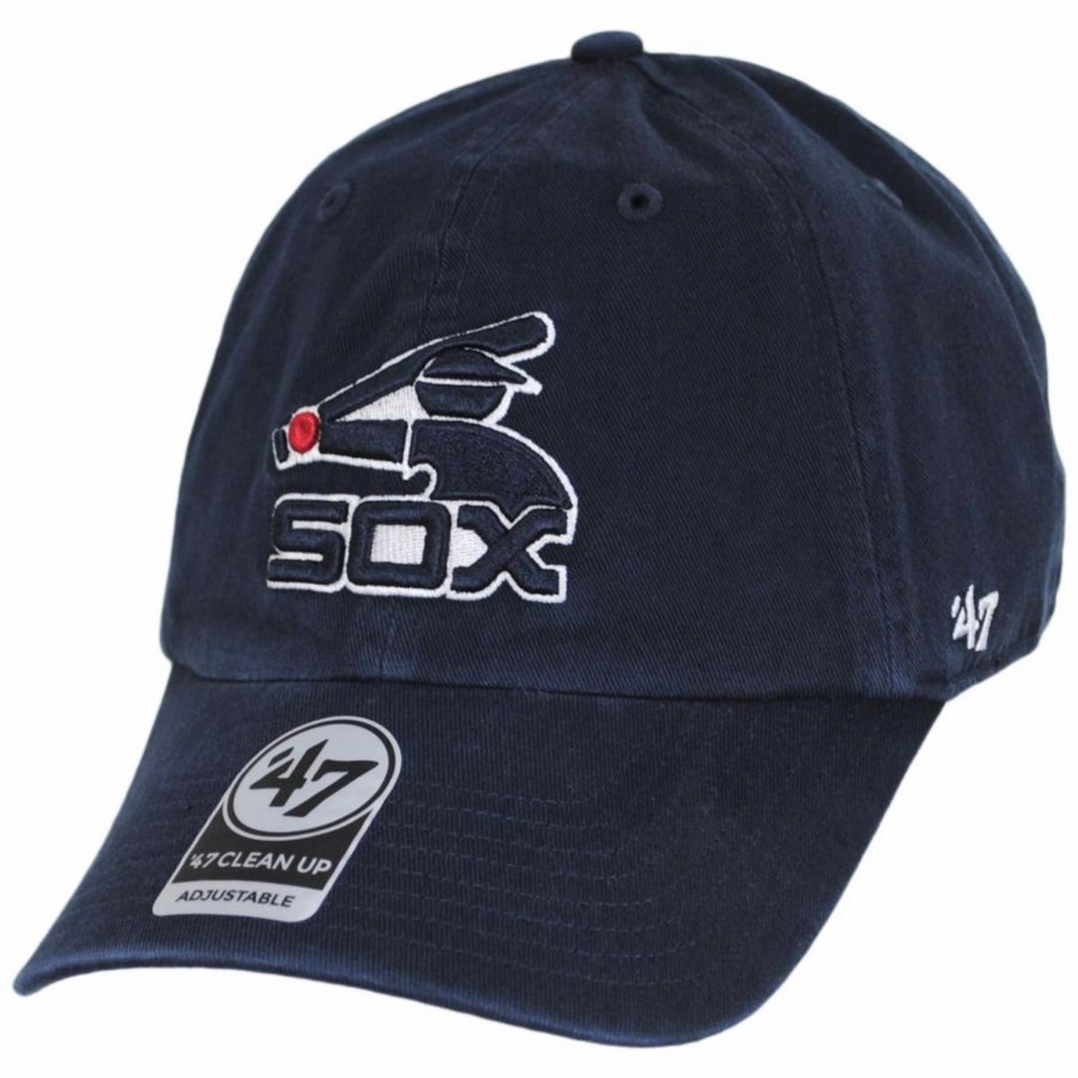 Chicago White Sox MLB Cooperstown Home Clean Up Strapback Baseball Cap Dad Hat