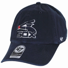 Chicago White Sox MLB Cooperstown Home Clean Up Strapback Baseball Cap Dad Hat