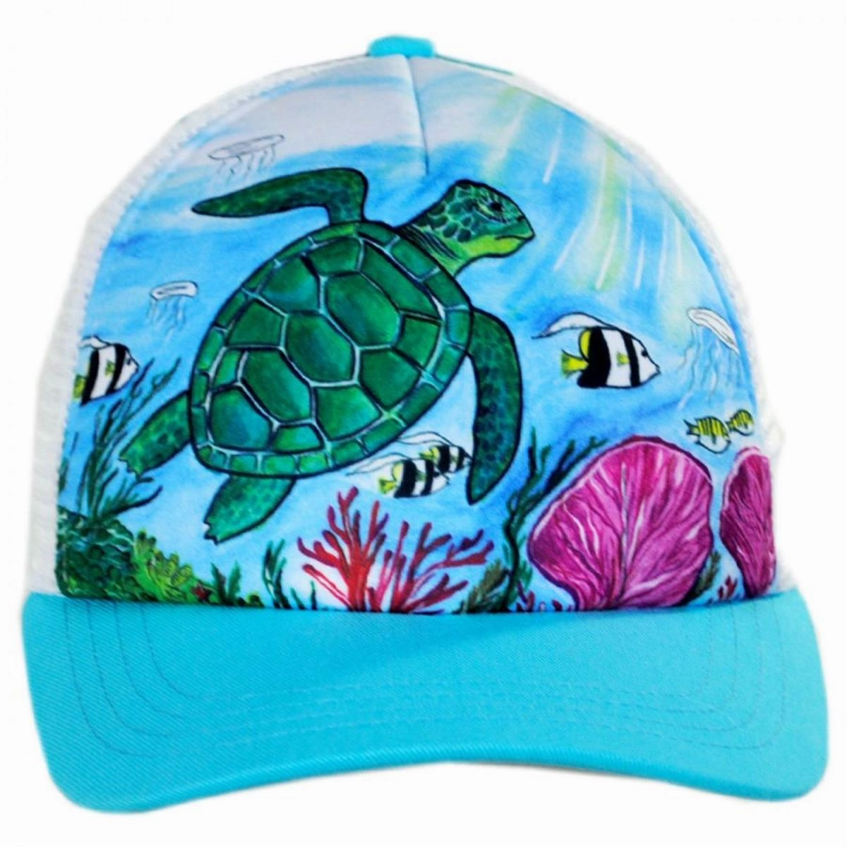 Child's Sea Turtle Trucker Snapback Baseball Cap