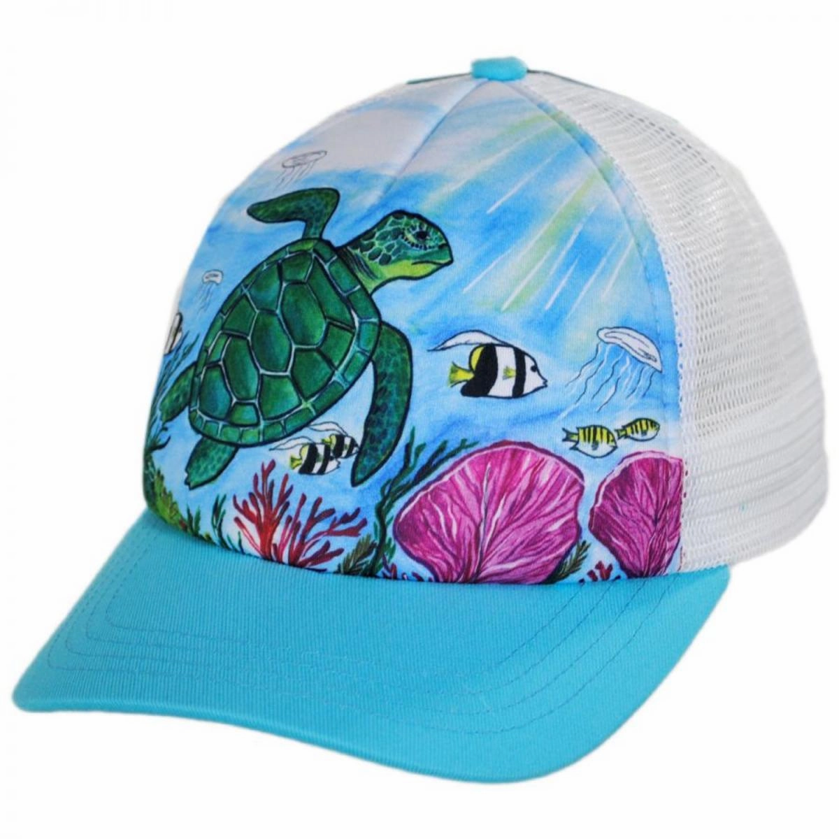 Child's Sea Turtle Trucker Snapback Baseball Cap
