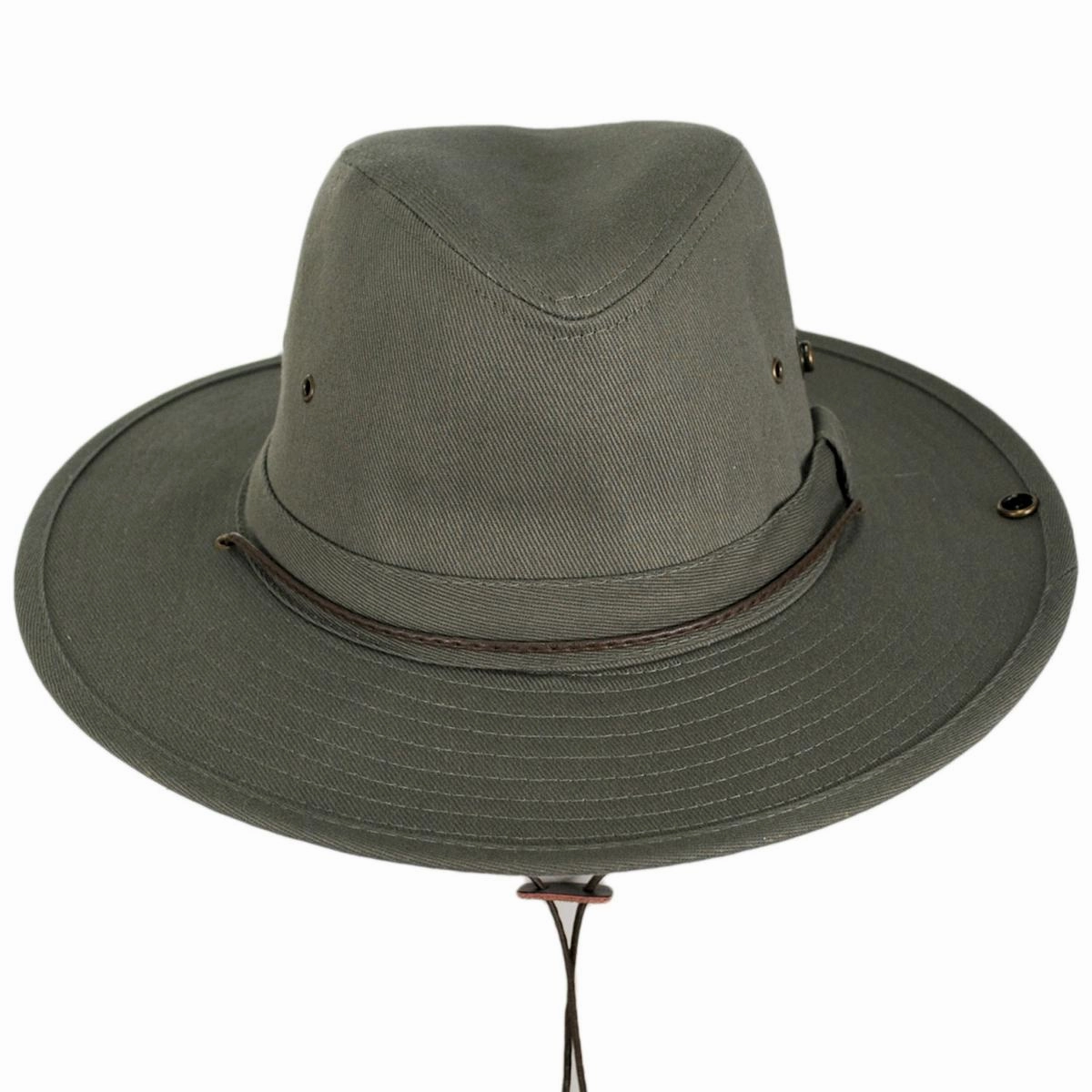 Chin Cord Cotton Aussie Hat