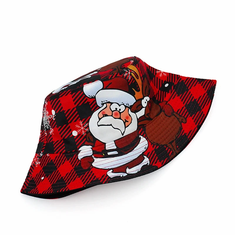 Christmas Santa Claus Reversible Bucket Hat