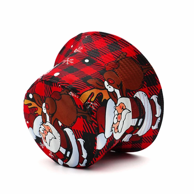 Christmas Santa Claus Reversible Bucket Hat