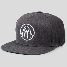 Circle Logo Snapback - Charcoal / White