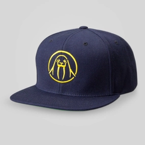 Circle Logo Snapback - Navy/Gold