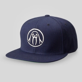 Circle Logo Snapback - Navy/White