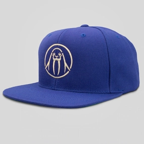 Circle Logo Snapback - Royal/White