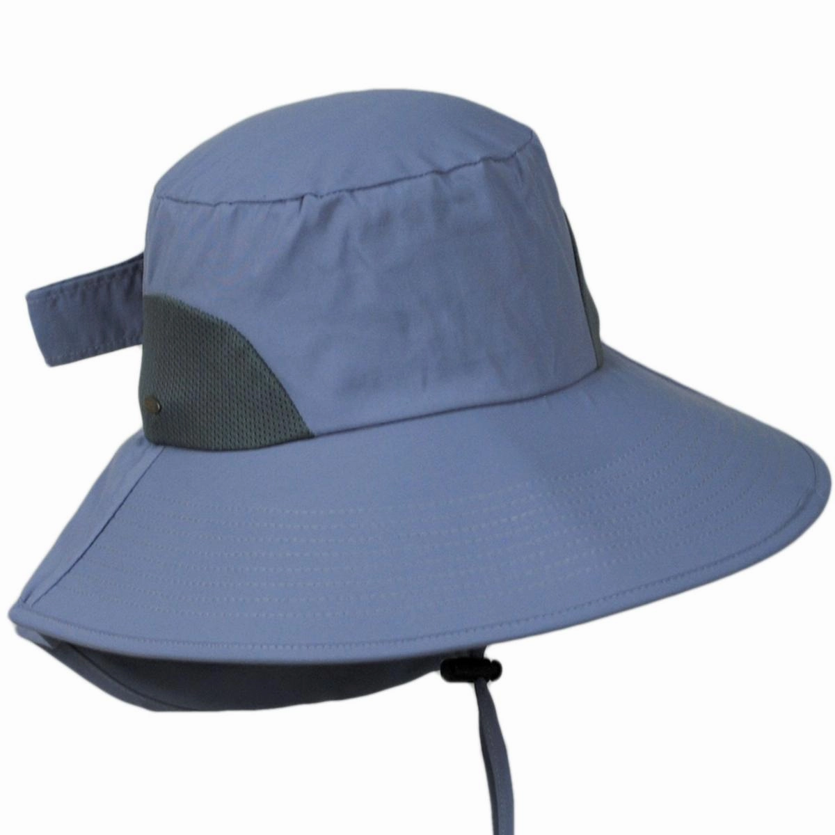 CLARICE NYLON TRAIL HAT WITH BOW