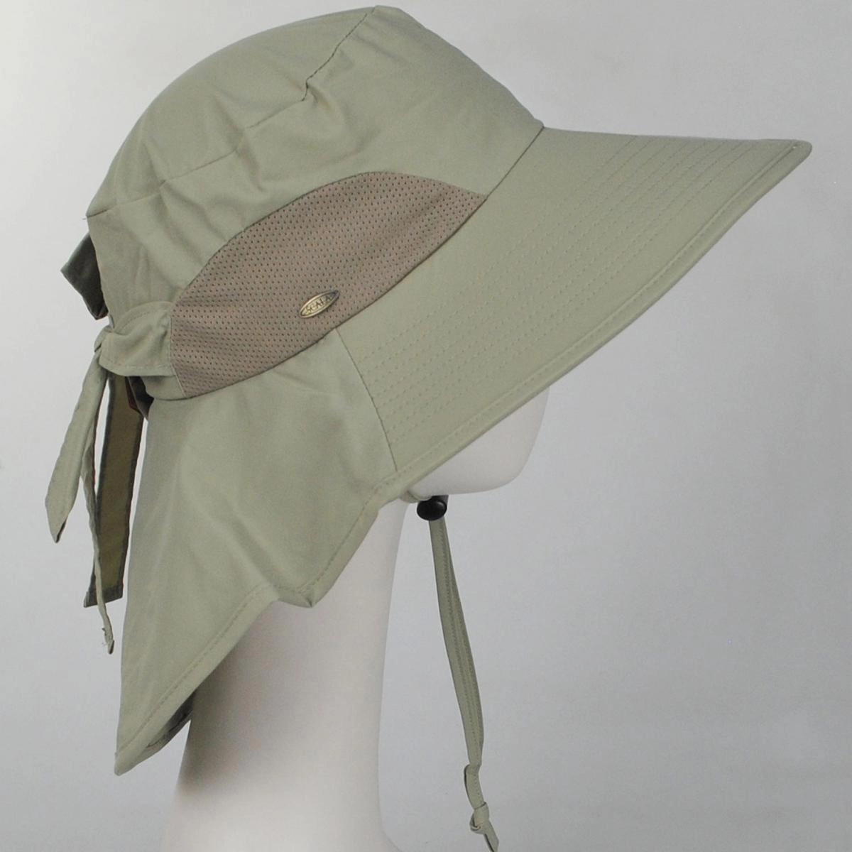 CLARICE NYLON TRAIL HAT WITH BOW