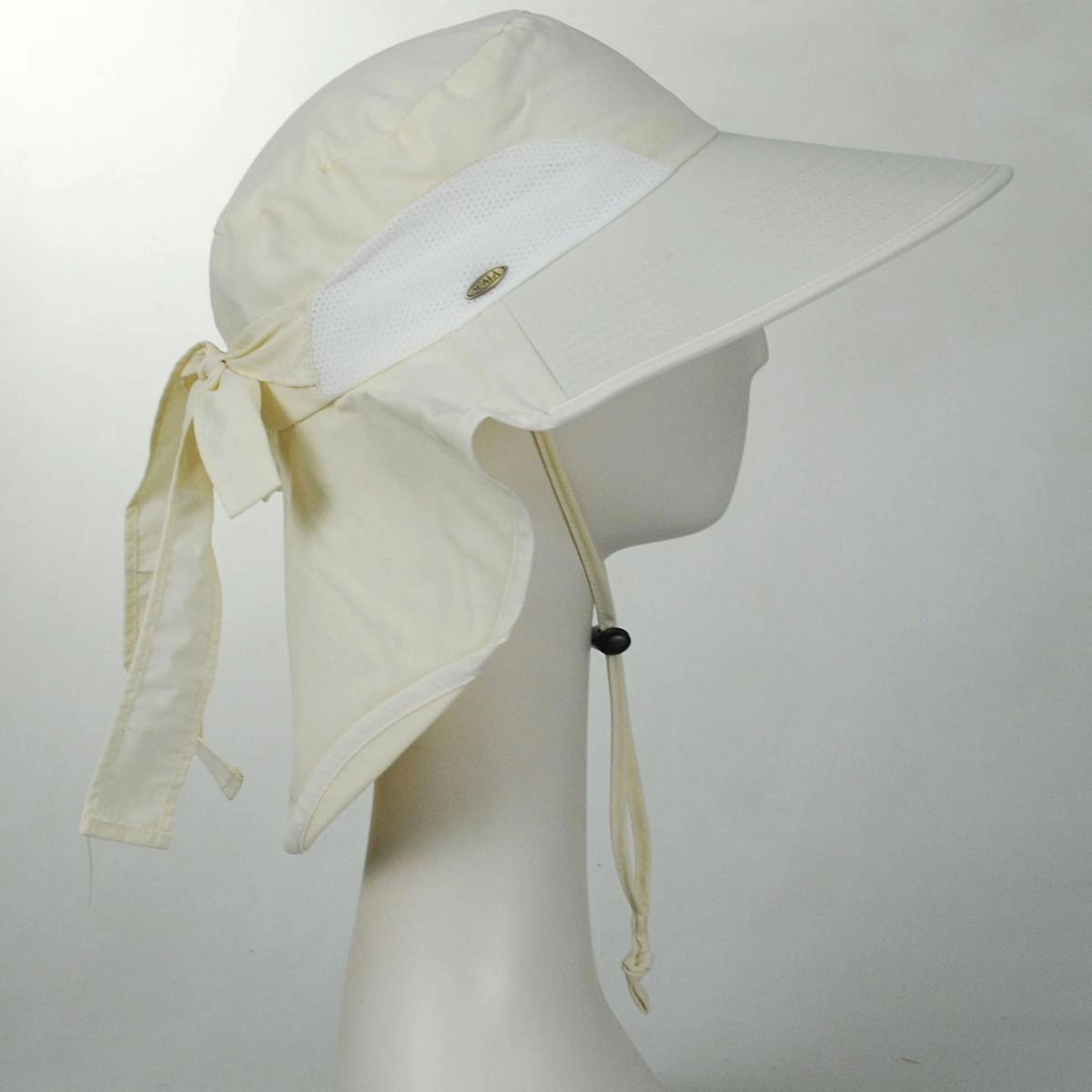 CLARICE NYLON TRAIL HAT WITH BOW