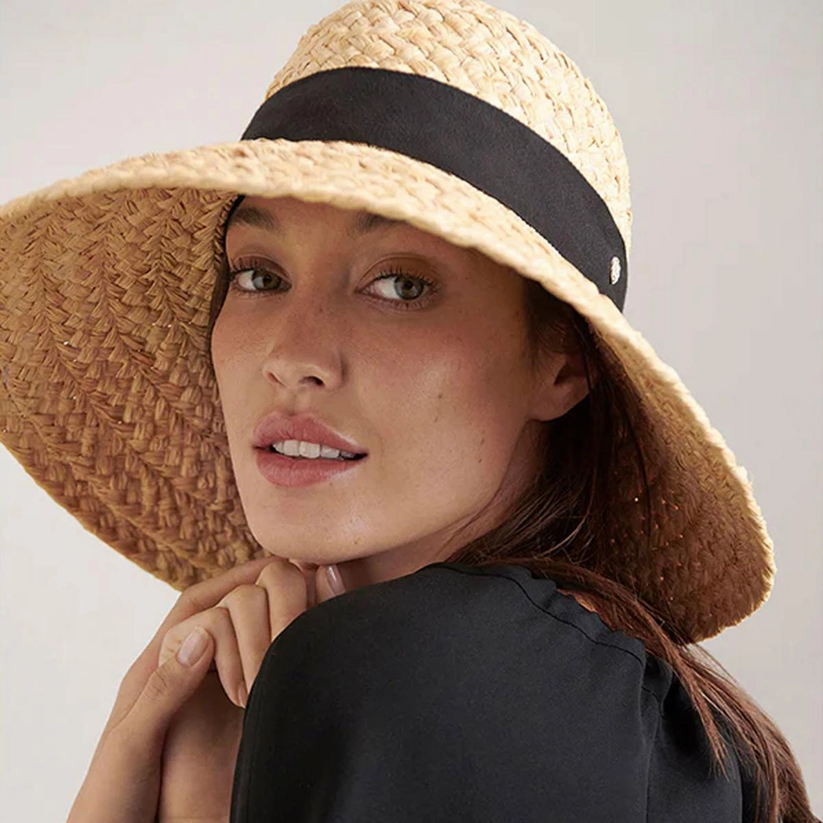 Classic 5 Raffia Wide Braid Sun Hat