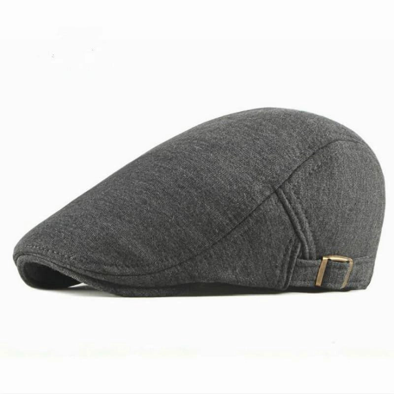 Classic Plain Cotton Flat Cap