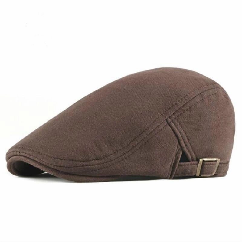 Classic Plain Cotton Flat Cap