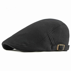Classic Plain Cotton Flat Cap
