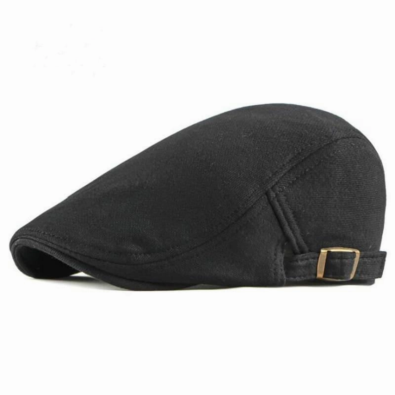 Classic Plain Cotton Flat Cap