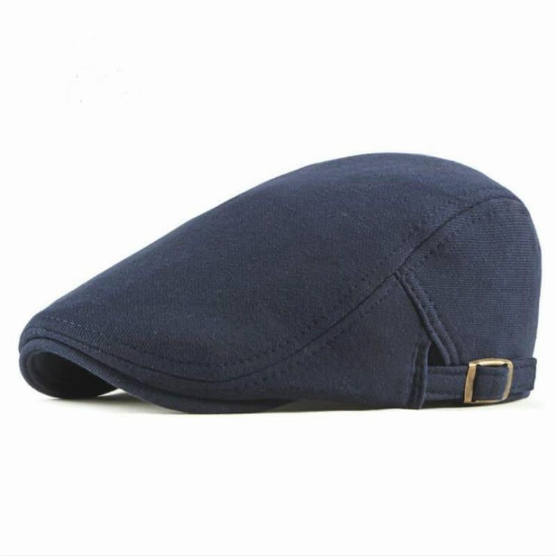 Classic Plain Cotton Flat Cap