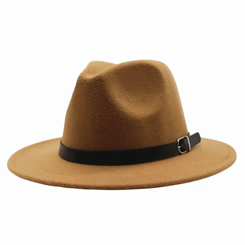 Classic Plain Felt Fedora Hat