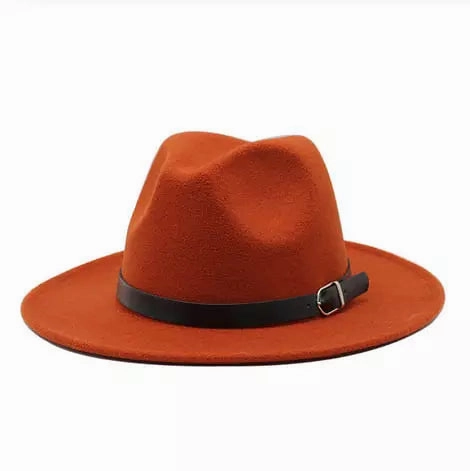 Classic Plain Felt Fedora Hat