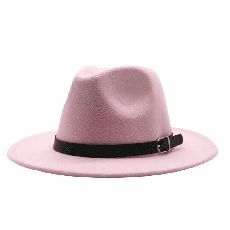 Classic Plain Felt Fedora Hat