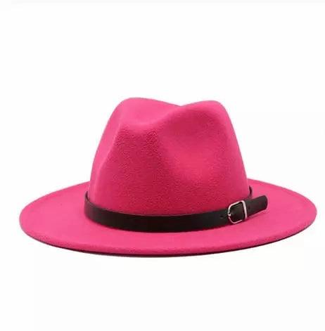 Classic Plain Felt Fedora Hat