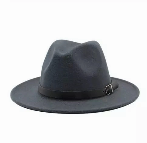 Classic Plain Felt Fedora Hat