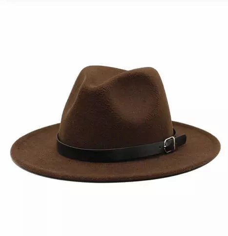 Classic Plain Felt Fedora Hat
