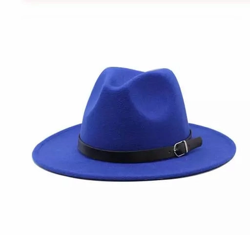 Classic Plain Felt Fedora Hat