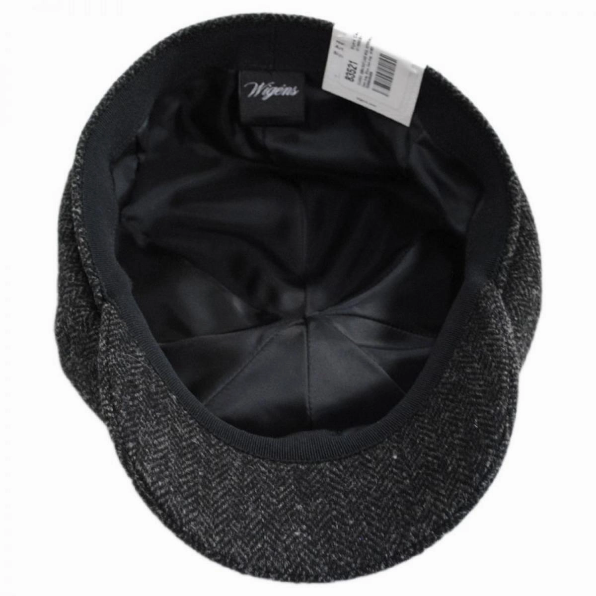 Classic Shetland Wool Herringbone Newsboy Cap