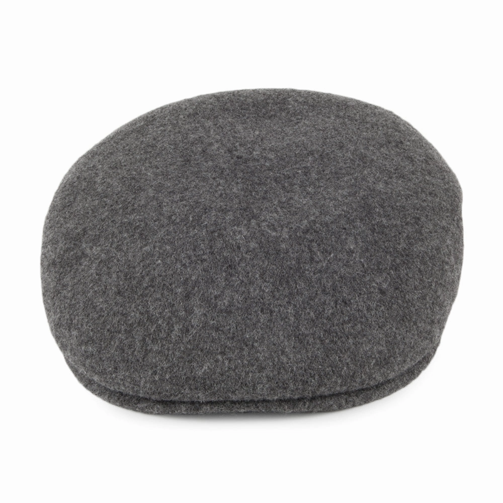 Classic Wool Flat Cap - Charcoal