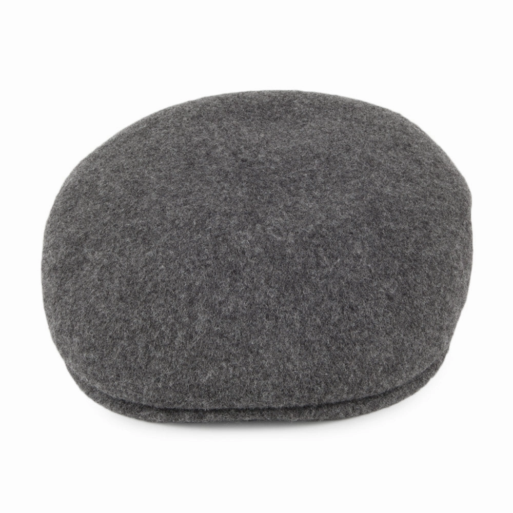 Classic Wool Flat Cap - Charcoal