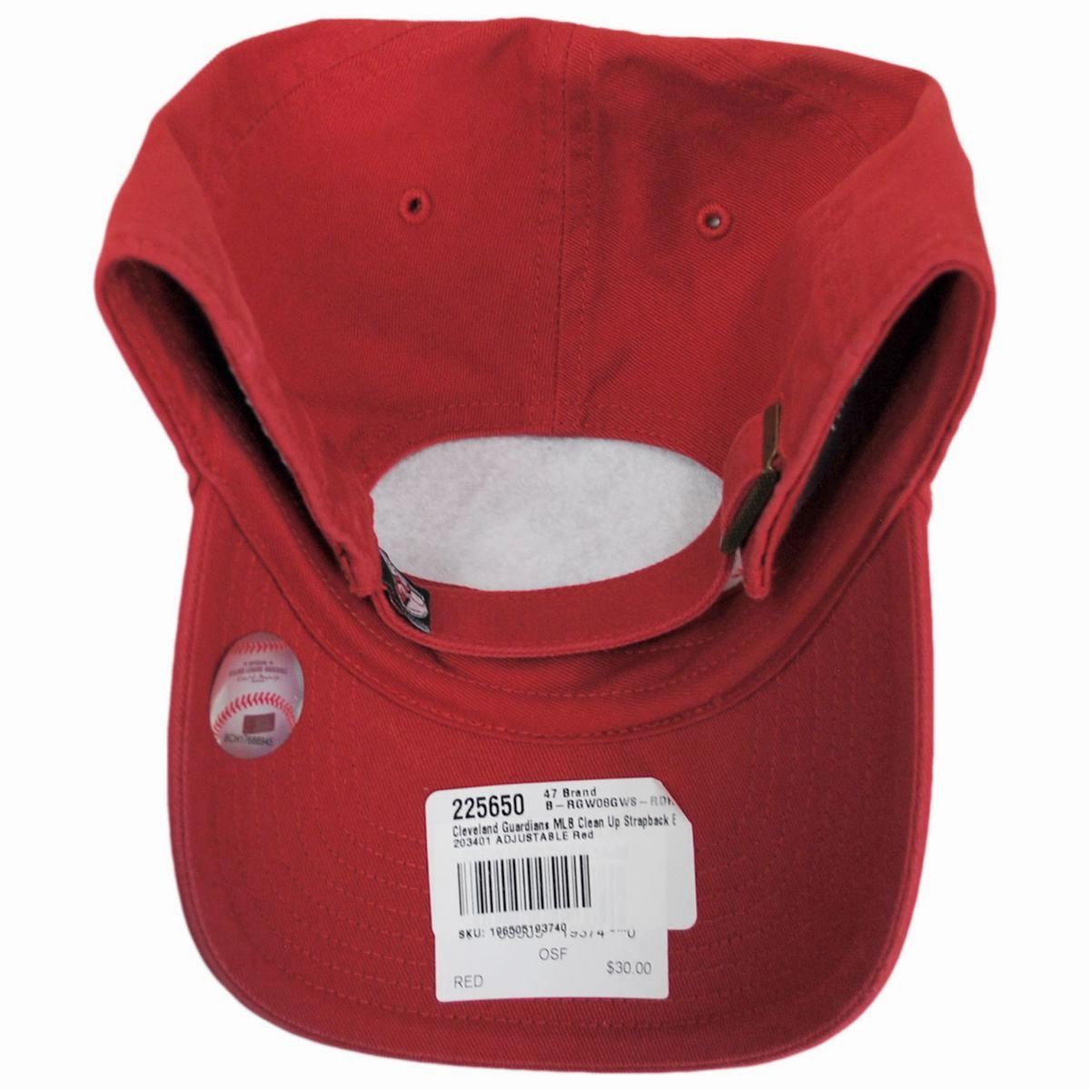 Cleveland Guardians MLB Clean Up Strapback Baseball Cap Dad Hat